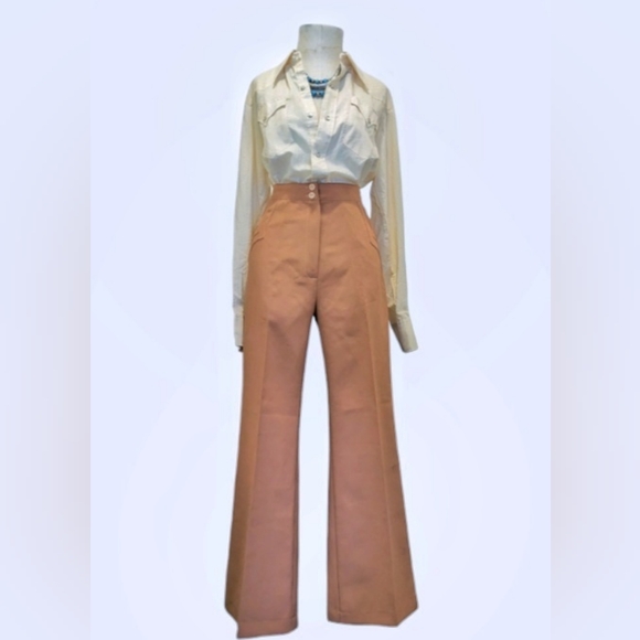 Vintage Pants - FINAL MARKDOWN Vintage 70s Western Flared Pants  Tall